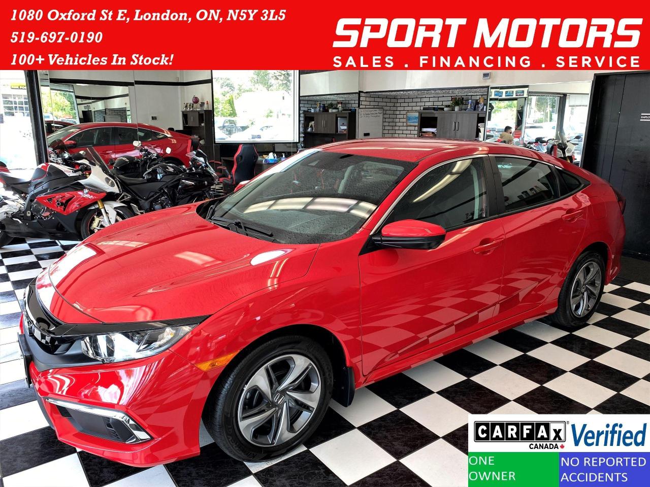 2019 Honda Civic LX+LaneKeep+Adaptive Cruise+ApplePlay+CLEAN CARFAX