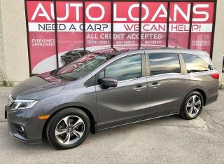 <p>***EASY FINANCE APPROVALS***ONE OWNER***NO ACCIDENTS***THE 2019 HONDA ODYSSEY IS THE PRENNIAL FAVOURITE IN THE MINI VAN SEGMENT! 8 PASSENGER-SUNROOF-BACK UP CAM-POWER SLIDING DOORS-BLUETOOTH AND MORE! THE CHOSEN FAMILY MOVER BY MANY! LOVE AT FIRST SIGHT! VEHICLE IS LIKE NEW! QUALITY ALL AROUND VEHICLE. ABSOLUTELY FLAWLESS, SMOOTH, SPORTY RIDE. MECHANICALLY A+ DEPENDABLE, RELIABLE, COMFORTABLE, CLEAN INSIDE AND OUT. POWERFUL YET FUEL EFFICIENT ENGINE. HANDLES VERY WELL WHEN DRIVING. <br /><br /><br />****Make this yours today BECAUSE YOU DESERVE IT**** <br /><br /><br /><br />WE HAVE SKILLED AND KNOWLEDGEABLE SALES STAFF WITH MANY YEARS OF EXPERIENCE SATISFYING ALL OUR CUSTOMERS NEEDS. THEYLL WORK WITH YOU TO FIND THE RIGHT VEHICLE AND AT THE RIGHT PRICE YOU CAN AFFORD. WE GUARANTEE YOU WILL HAVE A PLEASANT SHOPPING EXPERIENCE THAT IS FUN, INFORMATIVE, HASSLE FREE AND NEVER HIGH PRESSURED. PLEASE DONT HESITATE TO GIVE US A CALL OR VISIT OUR INDOOR SHOWROOM TODAY! WERE HERE TO SERVE YOU!! <br /><br /><br /><br />***Financing*** <br /><br />We offer amazing financing options. Our Financing specialists can get you INSTANTLY approved for a car loan with the interest rates as low as 3.99% and $0 down (O.A.C). Additional financing fees may apply. Auto Financing is our specialty. Our experts are proud to say 100% APPLICATIONS ACCEPTED, FINANCE ANY CAR, ANY CREDIT, EVEN NO CREDIT! Its FREE TO APPLY and Our process is fast & easy. We can often get YOU AN approval and deliver your NEW car the SAME DAY. <br /><br /><br />***Price*** <br /><br />FRONTIER FINE CARS is known to be one of the most competitive dealerships within the Greater Toronto Area providing high quality vehicles at low price points. Prices are subject to change without notice. All prices are price of the vehicle plus HST, Licensing & Safety Certification. <span style=font-family: Helvetica; font-size: 16px; -webkit-text-stroke-color: #000000; background-color: #ffffff;>DISCLAIMER: This vehicle is not Drivable as it is not Certified. All vehicles we sell are Drivable after certification, which is available for $695 but not manadatory.</span> <br /><br />***Trade***<br /><br />Have a trade? Well take it! We offer free appraisals for our valued clients that would like to trade in their old unit in for a new one. <br /><br /><br />***About us*** <br /><br />Frontier fine cars, offers a huge selection of vehicles in an immaculate INDOOR showroom. Our goal is to provide our customers WITH quality vehicles AT EXCELLENT prices with IMPECCABLE customer service. <br /><br /><br />Not only do we sell vehicles, we always sell peace of mind! <br /><br /><br />Buy with confidence and call today 1-877-437-6074 or email us to book a test drive now! frontierfinecars@hotmail.com <br /><br /><br />Located @ 1261 Kennedy Rd Unit a in Scarborough <br /><br /><br />***NO REASONABLE OFFERS REFUSED*** <br /><br /><br />Thank you for your consideration & we look forward to putting you in your next vehicle! </p><p class=p1 style=margin: 0px; font-variant-numeric: normal; font-variant-east-asian: normal; font-stretch: normal; font-size: 16px; line-height: normal; font-family: Helvetica; -webkit-text-stroke-color: #000000; background-color: #ffffff;><span class=s1 style=font-kerning: none;>DISCLAIMER: This vehicle is not Drivable as it is not Certified. All vehicles we sell are Drivable after certification, which is available for $695</span></p><p><br /><br />Serving used cars Toronto, Scarborough, Pickering, Ajax, Oshawa, Whitby, Markham, Richmond Hill, Vaughn, Woodbridge, Mississauga, Trenton, Peterborough, Lindsay, Bowmanville, Oakville, Stouffville, Uxbridge, Sudbury, Thunder Bay,Timmins, Sault Ste. Marie, London, Kitchener, Brampton, Cambridge, Georgetown, St Catherines, Bolton, Orangeville, Hamilton, North York, Etobicoke, Kingston, Barrie, North Bay, Huntsville, Orillia</p>