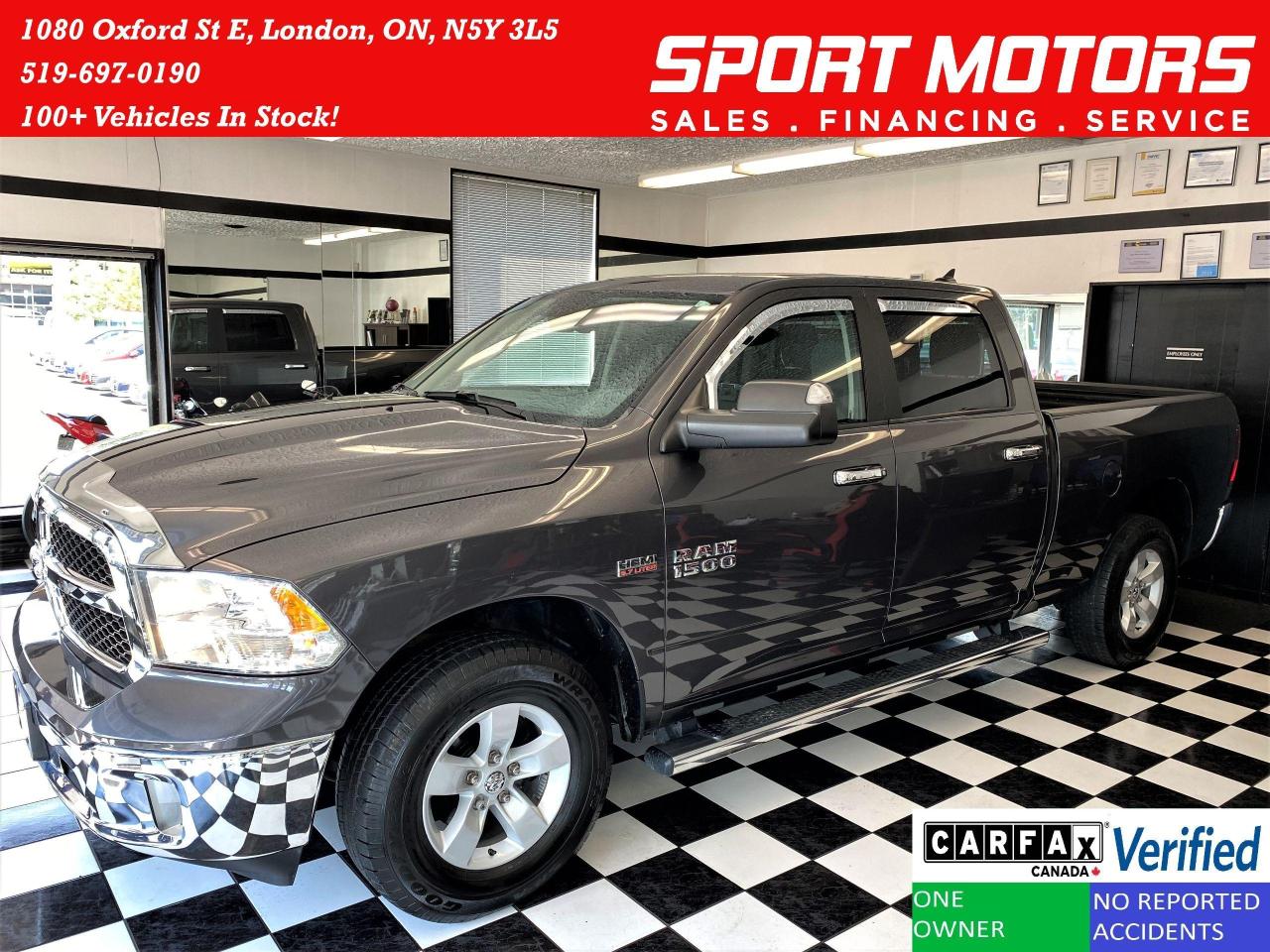 2018 RAM 1500 SLT 5.7L V8 HEMI 4x4 CREW+ApplePlay+CLEAN CARFAX