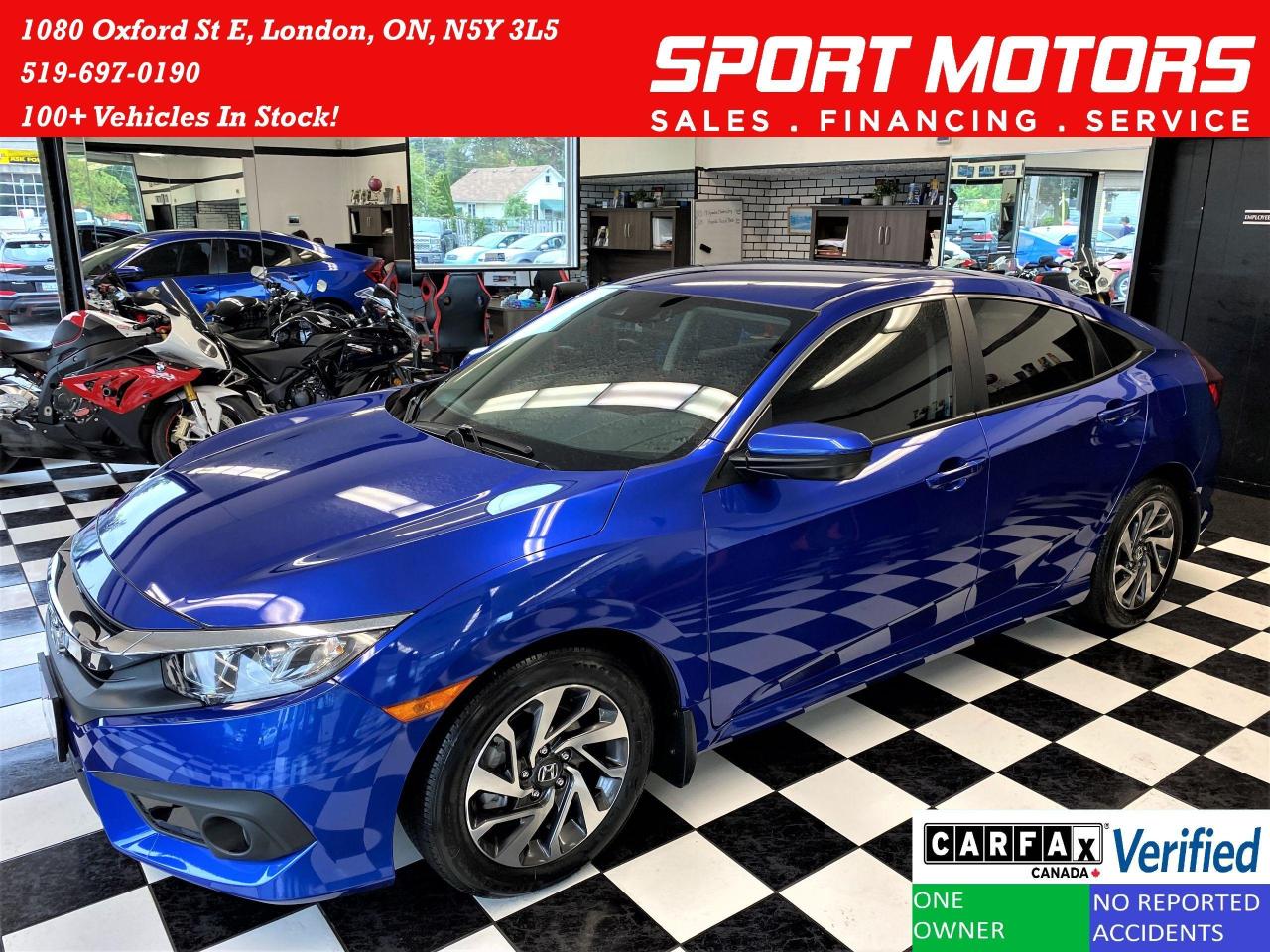 2018 Honda Civic SE+LaneKeep+Adaptive Cruise+ApplePlay+CLEAN CARFAX