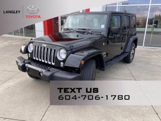 Used 2017 Jeep Wrangler Unlimited Sahara for sale in Langley, BC