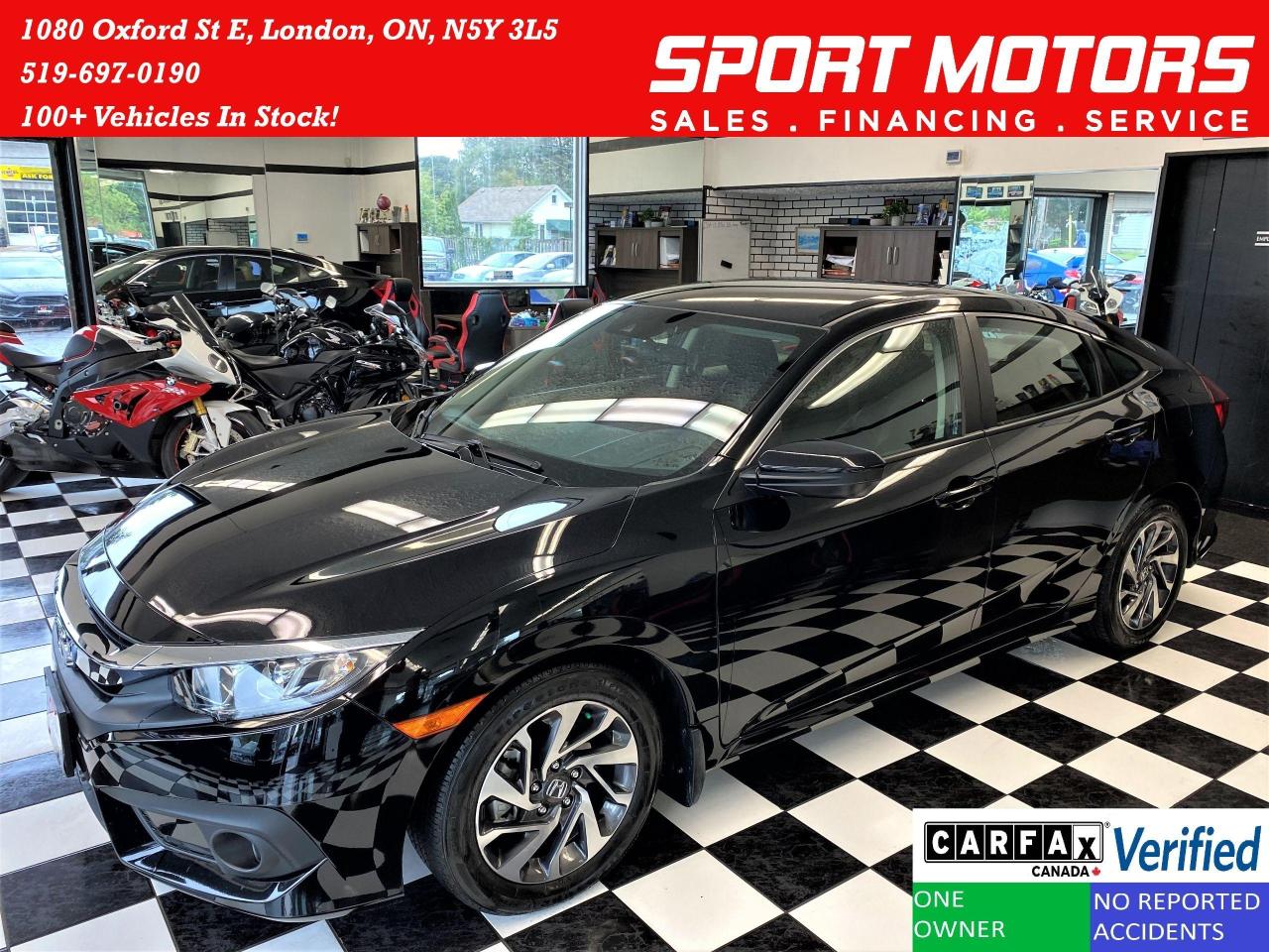2018 Honda Civic SE+LaneKeep+Adaptive Cruise+ApplePlay+CLEAN CARFAX