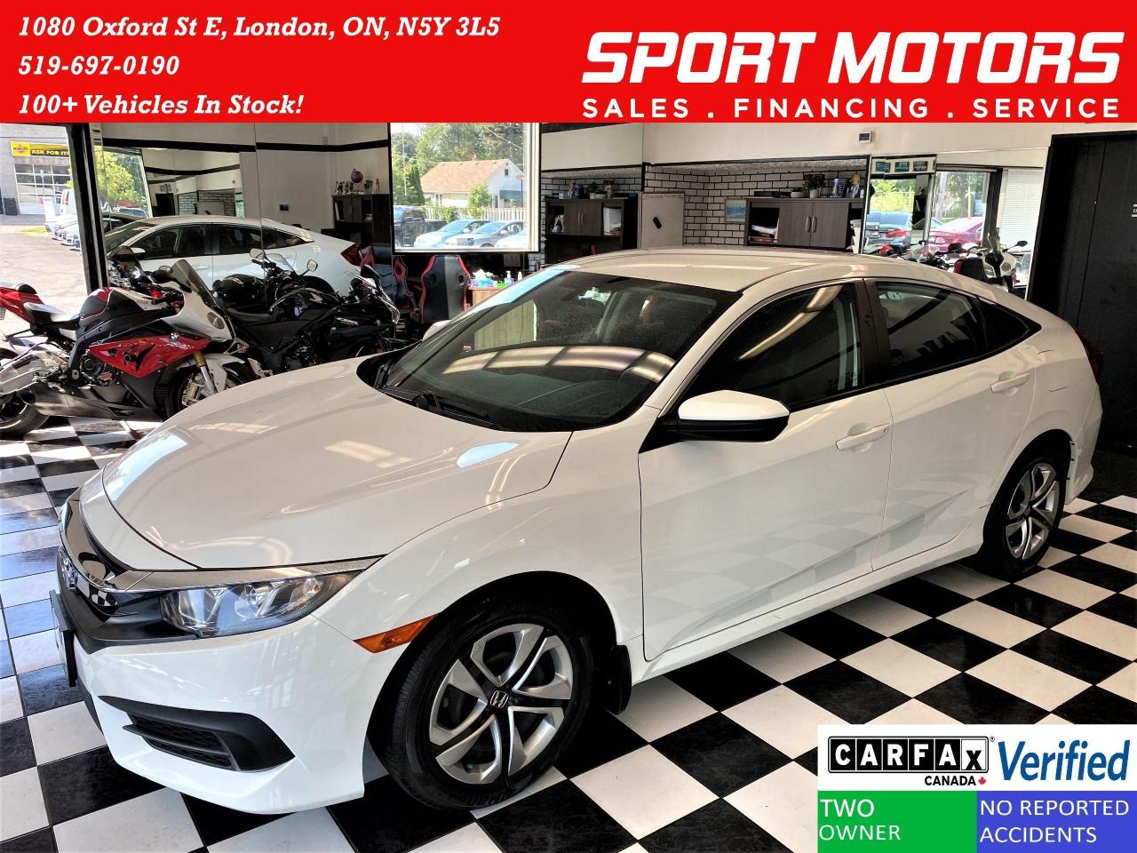 2017 Honda Civic LX+ApplePlay+Camera+Heated Seats+CLEAN CARFAX
