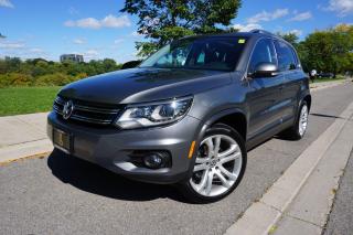 <p>Check out this stunning VW Tiguan with the R-Line trim package that just arrived at our store. This beauty is a local Ontario vehicle in excellent shape thats been cared for by the VW dealership. It comes loaded with all the goodies, Navigation, power drivers seat, panoroof, backup sensors and much more. If youre looking for a fun to drive SUV that looks and feels like a much higher end SUV then look no further. This one comes certified for your convenience and included at our list price is a 3 month 3000km limited powertrain warranty for your peace of mind. Call or Email today to book your appointment as our Tiguans ever last long. </p><p>Come see us at 2044 Kipling ave (BEHIND PIONEER GAS STATION)</p>