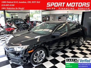 Used 2017 Honda Civic LX+ApplePlay+Camera+Heated Seats+CLEAN CARFAX for sale in London, ON