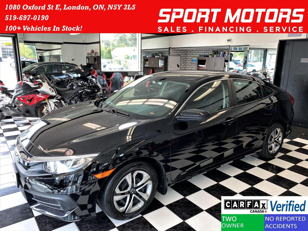 2017 Honda Civic LX+ApplePlay+Camera+Heated Seats+CLEAN CARFAX