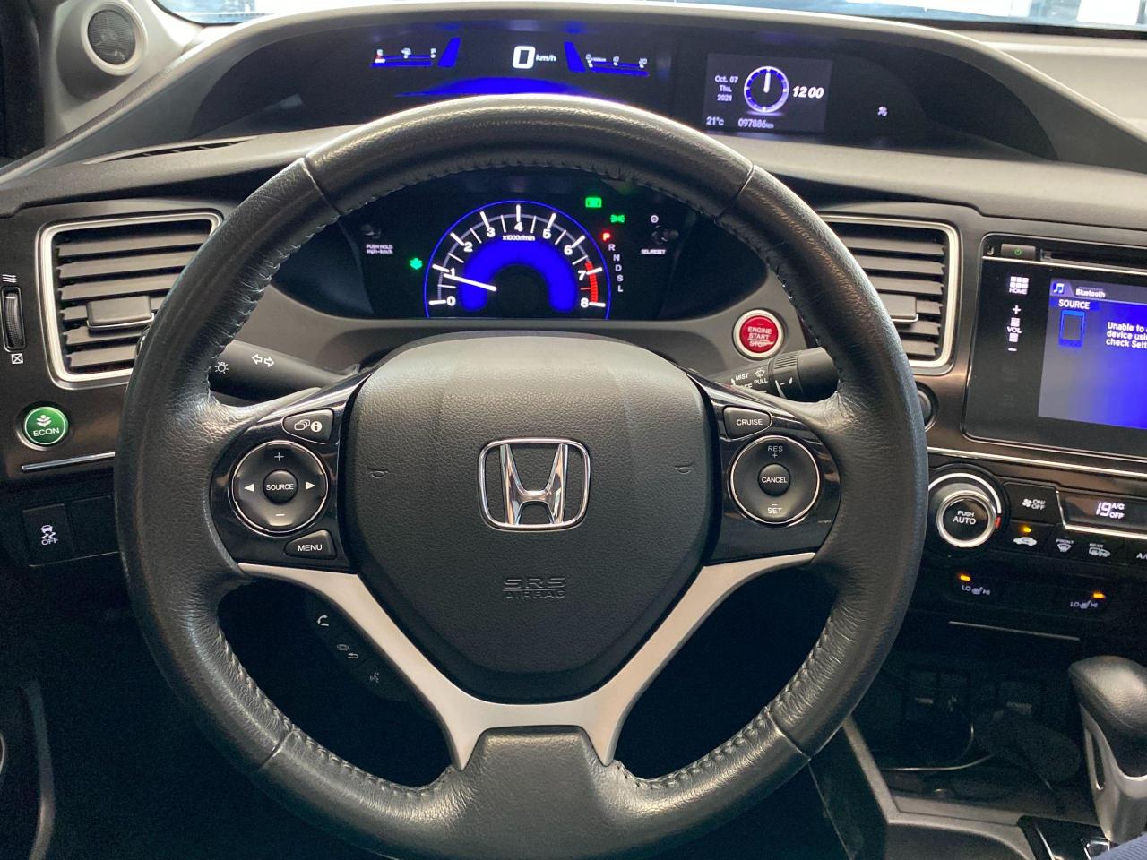 2015 Honda Civic EX+Camera+New Tires & Brakes+Roof+CLEAN CARFAX - Photo #9