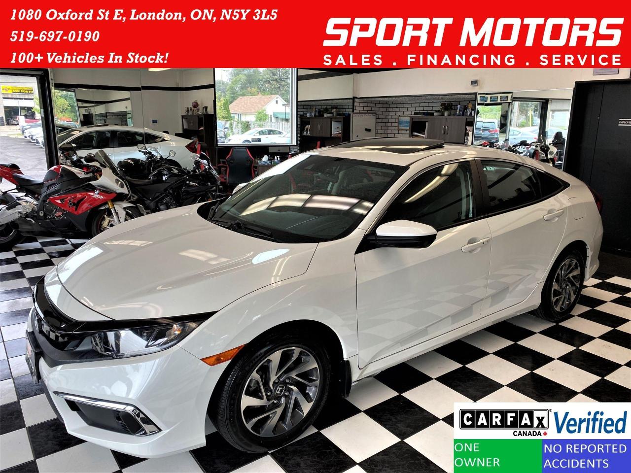 Used 2020 Honda Civic EX+LaneKeep+Camera+ApplePlay+CLEAN CARFAX for sale in London, ON