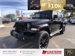 New 2021 Jeep Wrangler Unlimited High Altitude | Removable Hard Top | for sale in Winnipeg, MB