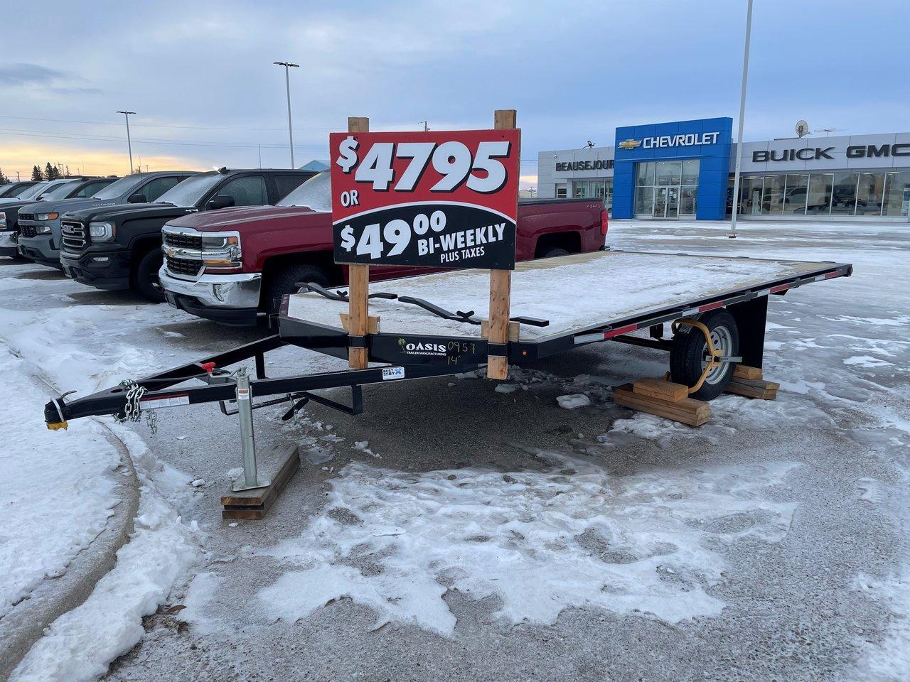 Used 2022 OASIS 14 ft ATV / SLED Trailer 14FT ATV /SLED Trailer for sale in Beausejour, MB