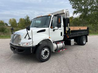 <p><strong>SOLD- SAME TRUCK WITH ALUMINUM DUMP BODY AVAILABLE FOR $37800</strong>- Absolutely stunning 2014 International 4300 DuraStar with Brand New 2021 Voth 12 Foot Dual-Drop Down Side Dump Body. Easy controls with push of a button Up/Down. Truck was maintained by the Province of Ontario. Incredibly good history. Features Air-Ride Suspension, Dual Air Seats, Air Conditioning. The Yellow Tab on the dash is an Air Spring Park Brake Only. The truck was both Annually Inspected and Bi-Annually Inspected as part of its Fleet Maintenance. Confidently Certified and E-tested with fresh Annual Yellow Sticker included. </p><p><strong>GVWR: 19500 lbs (8000 lbs Front  /  12000 lbs Rear)</strong></p><p>Wheelbase: 175</p><p><strong>No extra fees, plus HST and plates only.</strong></p><p>Jeff Stewart- 9053082384 (cell/text)<br />Joe Domotor- 5197550400 (cell/text)</p><p><strong>We do have Financing Programs Available OAC and would be happy further discuss those options over the Phone, Text or Email.</strong></p><p>Email- jdomotor@live.ca<br />Website- www.jdomotor.ca</p><p>Please be Mindful that we are a Two (2) Man Crew and function off <span style=text-decoration: underline;>Appointment Only</span>.</p><p>You must Call, Text or Message prior to coming out. Phone Numbers are listed but Facebook sometimes Hides them.</p><p>Please Refrain from the <em>Is This Available</em> Auto-Message. Listings are taken down as soon as they are sold.</p><p><strong>1-430 Hardy Rd, Brantford, Ontario, Canada</strong></p>