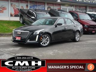 Used 2017 Cadillac CTS 2.0L Turbo  CAM P/SEATS HTD-SEATS REM-START 17-AL for sale in St. Catharines, ON