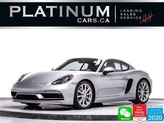 Used 2017 Porsche 718 Cayman S, 350HP, PDK, CAM, LEATHER SEATS, SPORT CHRONO for sale in Toronto, ON