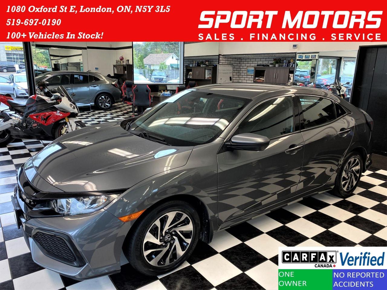 2017 Honda Civic LX Hatchback Turbo+ApplePlay+Cruise+CLEAN CARFAX