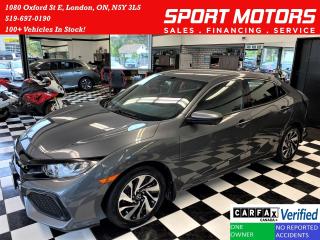 Used 2017 Honda Civic LX Hatchback Turbo+ApplePlay+Cruise+CLEAN CARFAX for sale in London, ON