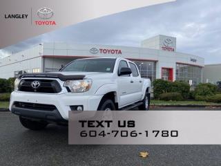 Tacoma Pickup Prerunner Double Cab*Why Buy from Langley Toyota*We offer financing for Good Credit, Bad Credit, No Credit! We will find you a vehicle that works for your situation, guaranteed! Call (604) 530-3156 - Book a test drive today! Dealer #9497 * Visit Us Today * Come in for a quick visit at Langley Toyota, 20622 Langley Bypass, Langley, BC V3A 6K8*Stop By Today*Test drive this must-see, must-drive, must-own beauty today at Langley Toyota, 20622 Langley Bypass, Langley, BC V3A 6K8.