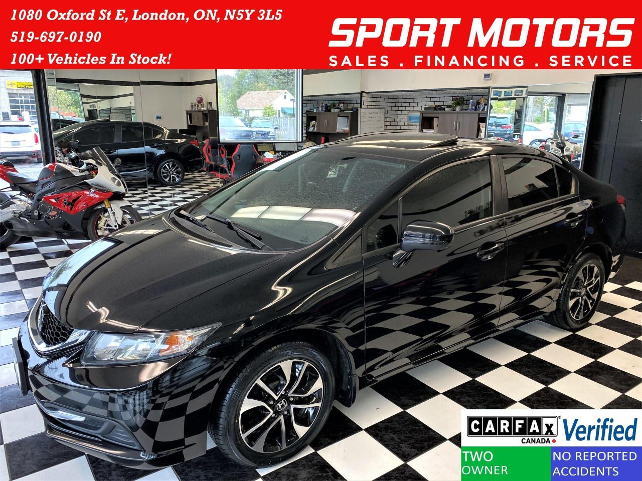 2015 Honda Civic EX+Camera+New Tires & Brakes+Roof+CLEAN CARFAX