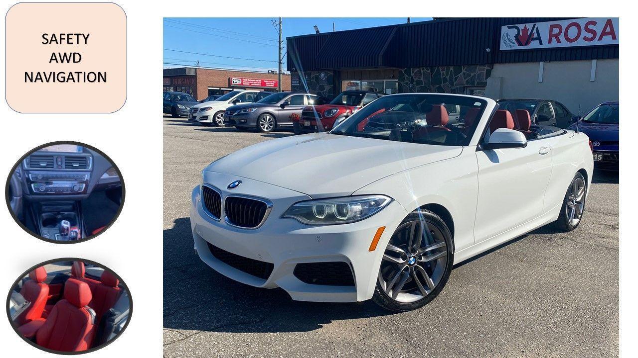 2015 BMW 228i xDrive 2dr Conv 228i xDrive AWD WHITE/RED NAVIGATION R-CA