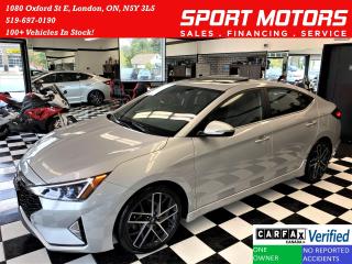 Used 2019 Hyundai Elantra Sport+Leather+Roof+LED Lights+CLEAN CARFAX for sale in London, ON