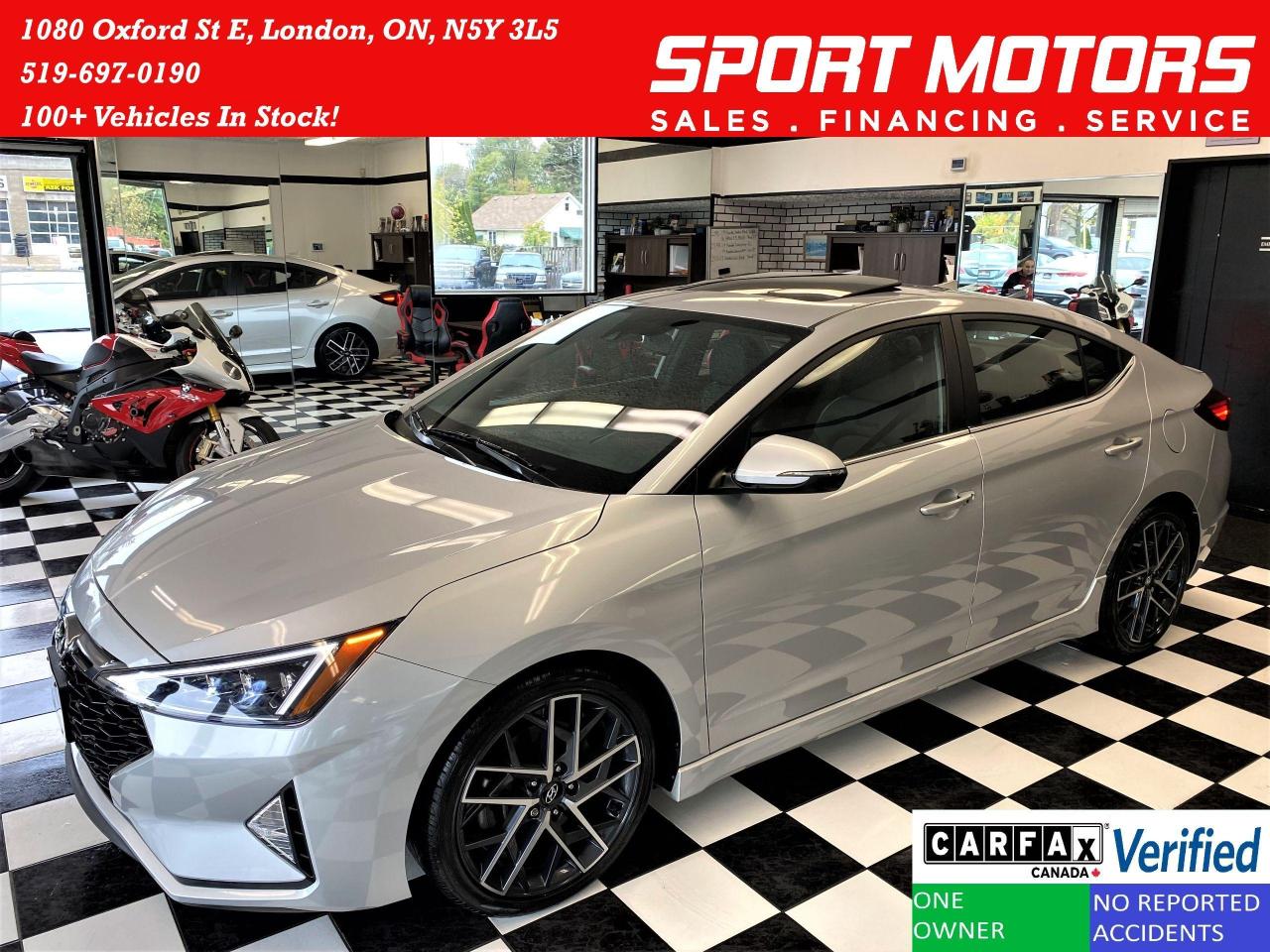 2019 Hyundai Elantra Sport+Leather+Roof+LED Lights+CLEAN CARFAX - Photo #1
