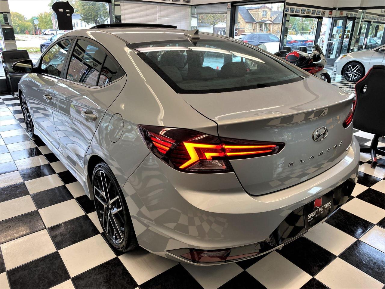 2019 Hyundai Elantra Sport+Leather+Roof+LED Lights+CLEAN CARFAX - Photo #2