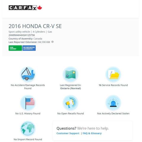 2016 Honda CR-V SE AWD+Camera+Bluetooth+Cruise+CLEAN CARFAX Photo13