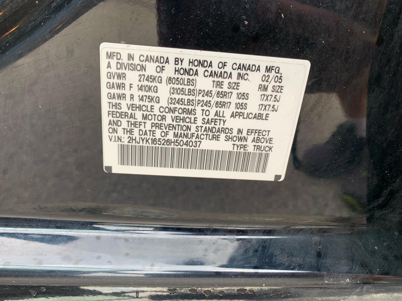 2006 Honda Ridgeline EX-L Photo