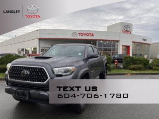 2018 Toyota Tacoma TRD Sport 3.5L V6, 278HP / 265 ft-lb torque, Power Steering, Driver Airbag, Passenger Airbag, Knee Airbag, ABS, Traction Control, Stability Control, Back-Up Camera, Brake Assist, Blind Spot Monitor, Lane Departure Warning, Lane Keeping Assist, Cross-Traffic Alert, Cruise Control, Adaptive Cruise Control, Automatic Headlights, Auto-Dimming Rearview Mirror, AM/FM, Satellite Radio, CD Player, MP3 Player, Steering Wheel Audio Controls, Navigation, Bluetooth, A/C, Climate Control, Multi-Zone Air Conditioning, Heated Front Seats, Power Windows, Power Door Locks, Keyless Entry, Power Mirrors, Heated Mirrors, Universal Garage Door Opener