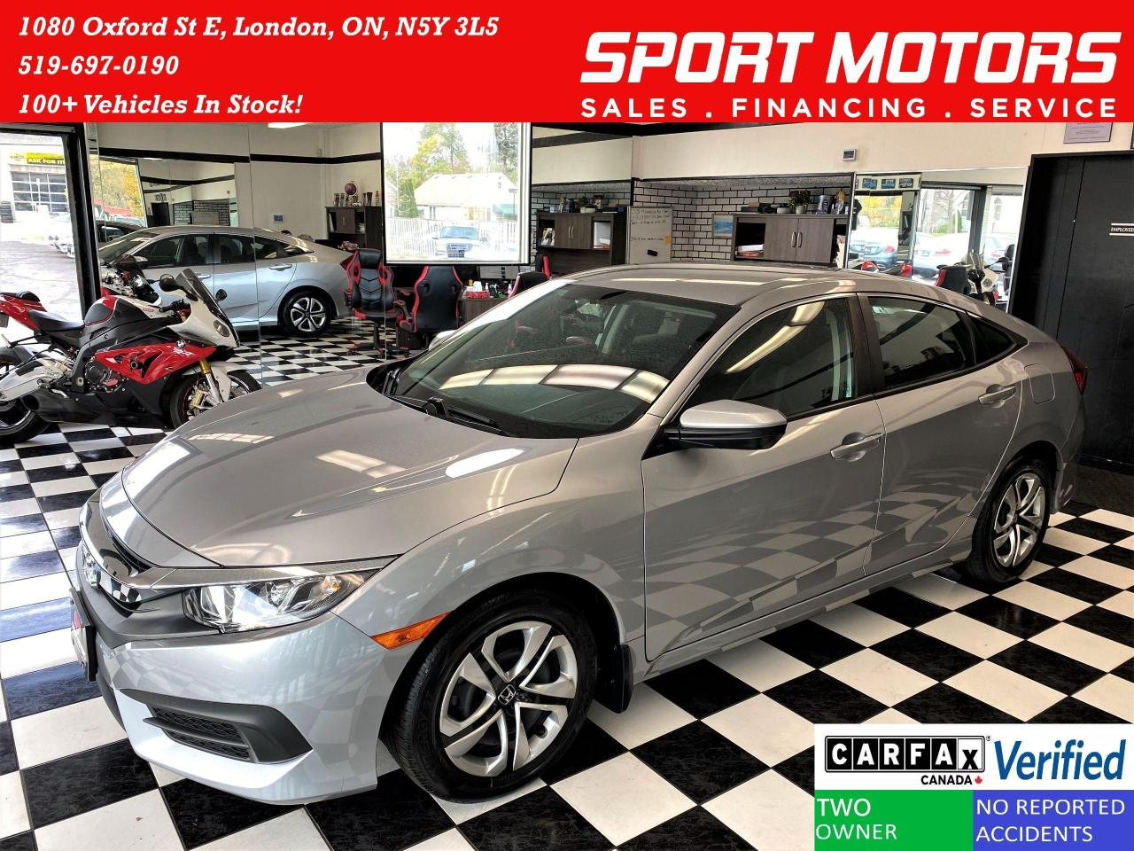 2017 Honda Civic LX+ApplePlay+Camera+Heated Seats+ACCIDENT FREE