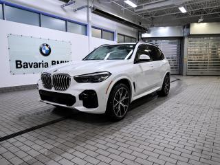 <strong>For inquiries or to book a test drive call us directly 780-484-0000.</strong><br /><br />The BMW X5 stands out confidently from the crowd with its striking design. The mighty one-piece double kidney grille hints at what will happen when it takes a deep breath. And the honed X design of the headlights leaves no doubt as to who will take the lead. Equipped with new technologies for more safety and maximum driving dynamics on every surface, the BMW X5 knows where it’s going. And how to get there first.<br /><strong>Optional Packages:</strong><br /><ul><li>MINERAL WHITE METALLIC (White)</li><li>IVORY WHITE PERFORATED VERNASCA LEATHER</li><li>21” LT/ALLOY WHEELS</li><li>ADVANCED DRIVING ASSISTANCE PACKAGE</li><li>M SPORT PACKAGE</li><li>PREMIUM ENHANCED PACKAGE</li><li>GLASS APPLICATION PACKAGE</li><li>ADAPTIVE M SUSPENSION</li></ul>BMW is committed to providing the highest level of safety, reliability, and performance to ensure you enjoy The Ultimate Driving Experience. Take advantage of BMW’s 4-year 80,000 KM’s manufacture warranty with free maintenance included for 3-year 60,000 KM’s and receive 24 Hour Roadside Assistance making sure you’re covered no matter where your travel plans take you.<br />Bavaria BMW is one of Canada’s leading BMW dealership’s offering clients an experience tailored to their needs. Whether you are shopping for pre-owned or brand new, Bavaria BMW provides many services before and after purchase to ensure that you have an outstanding experience every time.<br /> Daily Rental