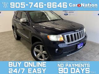 Used 2011 Jeep Grand Cherokee OVERLAND | 4X4 | LEATHER | ROOF | NAV | 1 OWNER for sale in Brantford, ON