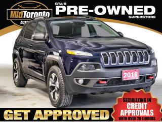 Used 2016 Jeep Cherokee TRAILHAWK - 4x4 - Leather - No Accidents - Warranty Included - Adaptive Cruise - Lane Keep - Blind Spot for sale in North York, ON