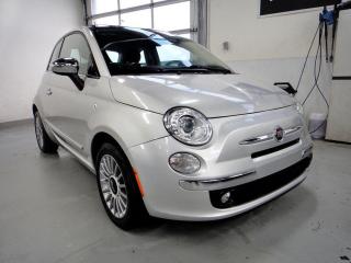 Used 2013 Fiat 500 Lounge,SUN ROOF,NO ACCIDENT,SILVER ON RED for sale in North York, ON