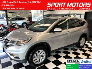 Used 2015 Honda CR-V EX AWD+Blind Spot Camera+Roof+CLEAN CARFAX for sale in London, ON