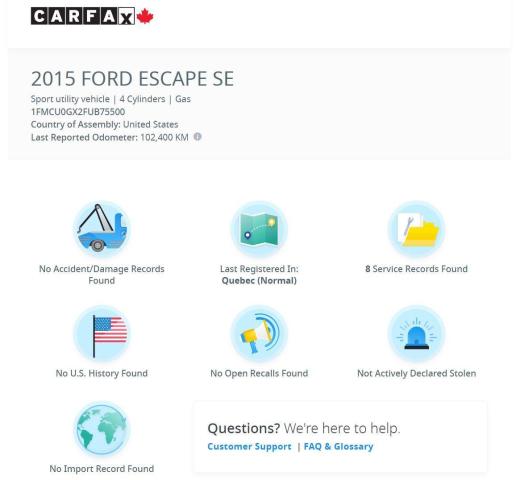 2015 Ford Escape SE+My FordTouch+Leather+Camera+Sensors+CLEANCARFAX Photo13