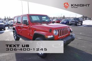 New 2021 Jeep Wrangler Unlimited Sahara | Keyless Entry | Pushbutton Start | Off road Pages | Automatic Headlights for sale in Weyburn, SK