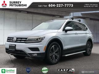 Used 2018 Volkswagen Tiguan Highline 4Motion with Roofrack installed! for sale in Surrey, BC