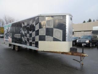 Used 2005 Wells Cargo 30' V-Nose Enclosed Snowmobile Cargo Trailer with 2 Ramp gates for sale in Burnaby, BC