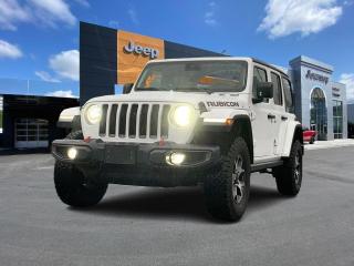 No accidents!



2021 Jeep Wrangler Unlimited Rubicon 4WD 8-Speed Automatic Pentastar 3.6L V6 VVT Bright White Clearcoat



1-Yr SiriusXM Guardian Subscription, 240 Amp Alternator, 4- and 7-Pin Wiring Harness, 4 Auxiliary Switches, 4G LTE Wi-Fi Hot Spot, 5-Yr SiriusXM Traffic Subscription, 700 Amp Maintenance Free Battery, 8 Speakers, 8.4 Touchscreen, Advanced Brake Assist, Advanced Safety Group, Air Conditioning, Alpine Premium Audio System, Auto High-Beam Headlamp Control, Auto-Dimming Rear-View Mirror, Black Freedom Top 3-Piece Hardtop, Blind-Spot/Rear Cross-Path Detection, Brake assist, Class II Hitch Receiver, Daytime Running Lights w/LED Accents, Electronic Stability Control, For Details, Visit DriveUconnect.ca, Forward Collision Warn/Active Braking, Freedom Panel Storage Bag, Front Bucket Seats, Garage door transmitter, GPS Navigation, HD Radio, Heated door mirrors, LED Fog Lamps, LED Lighting Group, LED Reflector Headlamps, LED Taillamps, Off-Road Information Pages, Park-Sense Rear Park Assist System, ParkView Rear Back-Up Camera, Power door mirrors, Power steering, Power windows, Quick Order Package 25R Rubicon, Radio: Uconnect 4C Nav w/8.4 Display, Rear Window Defroster, Rear Window Wiper w/Washer, Remote keyless entry, Safety Group, SiriusXM Traffic, SiriusXM Travel Link, SOS Call & Roadside Assistance Call, Split folding rear seat, Steering wheel mounted audio controls, Trailer Tow & HD Electrical Group, Uconnect 4C Nav & Sound Group, Wheels: 17 x 7.5 Polished Aluminum w/Black.