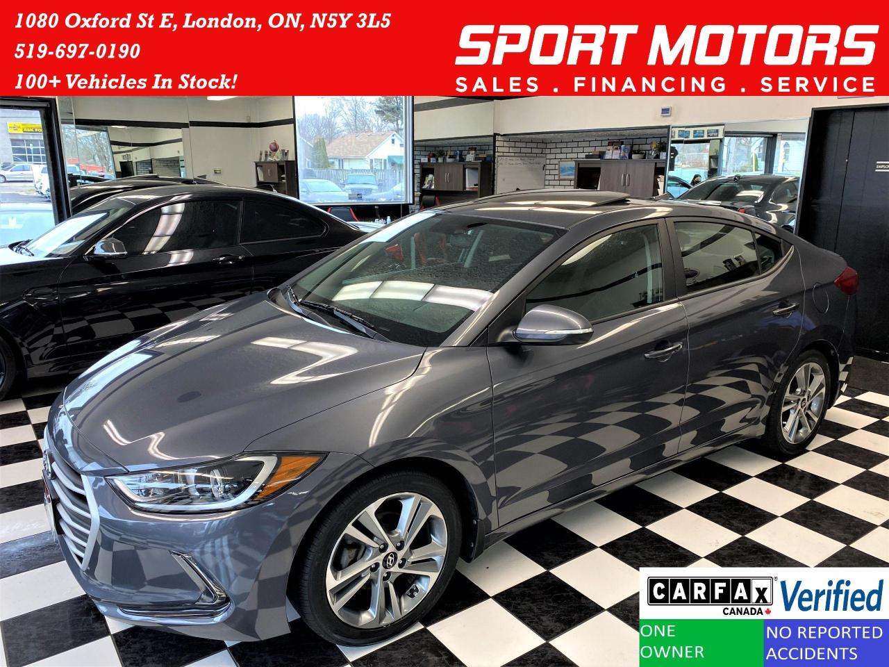 Used 2017 Hyundai Elantra GLS+Sunroof+ApplePlay+Camera+CLEAN CARFAX for sale in London, ON