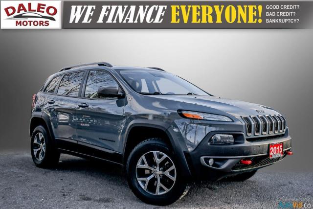2015 Jeep Cherokee Trailhawk / LEATHER / SUNROOF / POWER TAILGATE