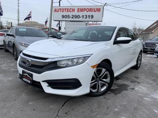 Used 2017 Honda Civic LX/Navigation/Camera/Heated seats/Pearl White for sale in Mississauga, ON