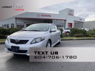 *Corolla S comes with the following. **Gas I4, Power Steering, Front-Wheel Drive, 4-speed automatic transmission w/OD, OD cancel switch, Fuel Consumption: City 7.4 L/100 km, Fuel Consumption: Highway 5.6 L/100 km, Brake Assist, Tire Pressure Monitor, Cruise Control, Keyless Entry, Power Mirror(s), Heated Mirrors, Variable Speed Intermittent Wipers, Sun/Moon Roof.**Owner review* Corolla is the best car one could get. Excellent fuel efficiency and most important reliability. This is my first ever family car and till date I have never had any issues. I would always recommend Corolla for anyone who is looking for good value for there money. Also it has a very good re-sale value. The only other competitor is Civic.