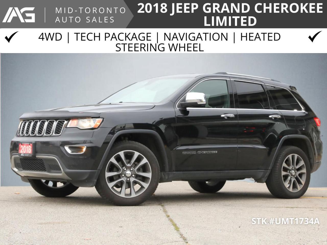 Used 2018 Jeep Grand Cherokee 2018 Jeep Grand Cherokee Limited 4x4 - for sale in North York, ON