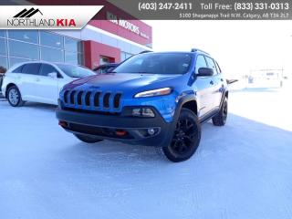 Used 2018 Jeep Cherokee Trailhawk HEATED/COOLED SEATS, HEATED STEERING WHEEL, NAVIGATION, BACKUP CAMERA for sale in Calgary, AB