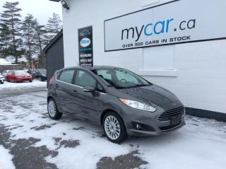 Used 2015 Ford Fiesta Titanium NAV. LEATHER. SUNROOF. HEATED SEATS. BACKUP CAM. for sale in Richmond, ON