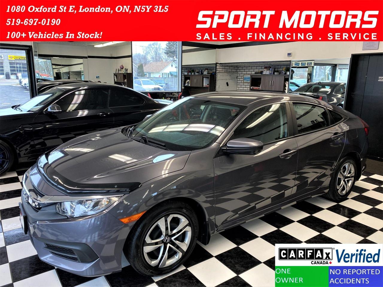 2016 Honda Civic LX+ApplePlay+Camera+Heated Seats+ACCIDENT FREE