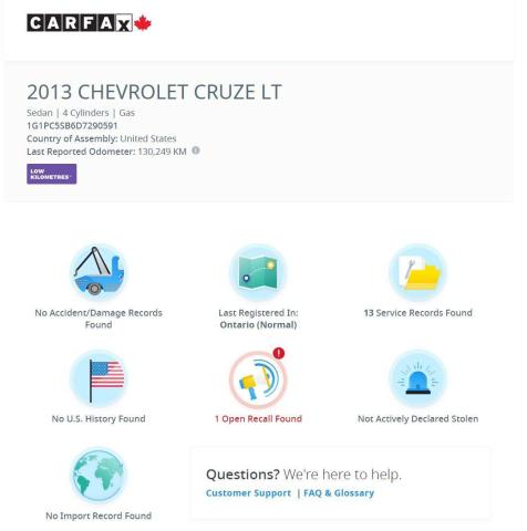 2013 Chevrolet Cruze LT Turbo+Bluetooth+Power Options+CLEAN CARFAX Photo11