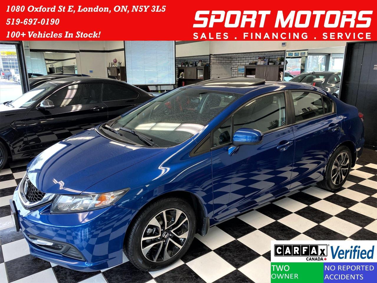 2014 Honda Civic EX+Camera+Roof+Heated Seats+CLEAN CARFAX