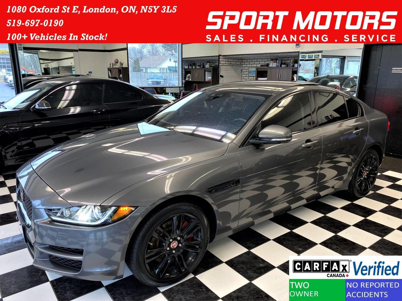 <p style=box-sizing: border-box; padding: 0px; margin: 0px 0px 1.375rem;><span style=box-sizing: border-box; background-color: #f9f9f9; color: #3e414f;>Clean CarFax! Canadian Vehicle! Finance Today, </span>NO HIDDEN FEES! <span style=box-sizing: border-box; background-color: #f9f9f9; color: #3e414f;>Rates Starting @ 4.99% </span><span style=box-sizing: border-box; background-color: #f9f9f9; color: #3e414f;>With Up To 6 Months Payment Deferral</span><span style=box-sizing: border-box; background-color: #f9f9f9; color: #3e414f;> O.A.C</span></p><p style=box-sizing: border-box; padding: 0px; margin: 0px 0px 1.375rem;><strong style=box-sizing: border-box; color: #ff0a0a;>**ALL INCLUSIVE, HAGGLE-FREE PRICING**</strong></p><p style=box-sizing: border-box; padding: 0px; margin: 0px 0px 1.375rem;><span style=box-sizing: border-box; background-color: #f9f9f9; color: #3e414f;><span style=box-sizing: border-box;>Apply For Financing On WWW.SPORTMOTORS.CA/FINANCING</span></span></p><p style=box-sizing: border-box; padding: 0px; margin: 0px 0px 1.375rem; color: #000000; font-family: -apple-system, BlinkMacSystemFont, Segoe UI, Roboto, Oxygen, Ubuntu, Cantarell, Open Sans, Helvetica Neue, sans-serif; font-size: medium; white-space: normal;><span style=color: #333333; font-family: lato, sans-serif; font-size: 16px; white-space: pre-wrap; background-color: #f9f9f9;>2018 Jaguar XE Prestige 25t All Wheel Drive with Cooled Leather Seats finished in Ammonite Grey, </span><span style=color: #333333; font-family: lato, sans-serif; font-size: 16px; white-space: pre-wrap; background-color: #f9f9f9;>Rear View Camera, Navigation, GPS, Sunroof, Cooled/Vented Leather Heated Power Memory Seats and Steering Wheel, Heated Rear Seats. </span><strong style=box-sizing: border-box; color: #333333; font-family: lato, sans-serif; font-size: 16px; white-space: pre-wrap; background-color: #f9f9f9;>Driver Assist Safety Package Includes:</strong><span style=color: #333333; font-family: lato, sans-serif; font-size: 16px; white-space: pre-wrap; background-color: #f9f9f9;> HUD - Heads Up Display, Blind Spot Monitor, Rear Cross Traffic Alert, Cruise Control, Lane Departure Prevention, Forward Collision Prevention, Automatic Rain Sensing Wipers, Traction & Stability Control, Automatic Headlights with Active Smart Auto Highbeam, Enhanced Parking Aid with Front & Rear Park Sensors, Proximity Keyless Push Button Start, Power Lift Trunk, Meridian Premium Sound System, BlueTooth, AUX & USB Audio Input,</span></p><p style=box-sizing: border-box; padding: 0px; margin: 0px 0px 1.375rem;><span style=box-sizing: border-box; background-color: #f9f9f9; color: #3e414f;>Welcome to Sport Motors & Thank you for checking out our ad!</span></p><p style=box-sizing: border-box; padding: 0px; margin: 0px 0px 1.375rem;><span style=box-sizing: border-box; background-color: #f9f9f9; color: #3e414f;>--519-697-0190--</span></p><p style=box-sizing: border-box; padding: 0px; margin: 0px 0px 1.375rem;><span style=box-sizing: border-box; background-color: #f9f9f9; color: #3e414f;>Want to see 70+ high quality pictures? Please visit our website @ WWW.SPORTMOTORS.CA </span></p><p style=box-sizing: border-box; padding: 0px; margin: 0px 0px 1.375rem;><span style=box-sizing: border-box; background-color: #f9f9f9; color: #3e414f;>OVER 100 VEHICLES IN STOCK! </span></p><p style=box-sizing: border-box; padding: 0px; margin: 0px 0px 1.375rem;><span style=box-sizing: border-box; background-color: #f9f9f9; color: #3e414f;>$34,499</span></p><p style=box-sizing: border-box; padding: 0px; margin: 0px 0px 1.375rem;><span style=box-sizing: border-box; background-color: #f9f9f9; color: #3e414f;>Taxes and licencing extra</span></p><p style=box-sizing: border-box; padding: 0px; margin: 0px 0px 1.375rem;><span style=box-sizing: border-box; background-color: #f9f9f9; color: #3e414f;>NO HIDDEN FEES</span></p><p style=box-sizing: border-box; padding: 0px; margin: 0px 0px 1.375rem;><span style=box-sizing: border-box; background-color: #f9f9f9; color: #3e414f;>Price Includes:</span></p><p style=box-sizing: border-box; padding: 0px; margin: 0px 0px 1.375rem;><span style=box-sizing: border-box; color: #3e414f; background-color: #f9f9f9;>-> Safety Certificate (Full inspection exceeding industry standards)</span></p><p style=box-sizing: border-box; padding: 0px; margin: 0px 0px 1.375rem;><span style=box-sizing: border-box; background-color: #f9f9f9; color: #3e414f;>-> 3 Months Warranty</span></p><p style=box-sizing: border-box; padding: 0px; margin: 0px 0px 1.375rem;><span style=box-sizing: border-box; background-color: #f9f9f9; color: #3e414f;>-> Oil Change</span></p><p style=box-sizing: border-box; padding: 0px; margin: 0px 0px 1.375rem;><span style=box-sizing: border-box; background-color: #f9f9f9; color: #3e414f;>-> CarFax Report</span></p><p style=box-sizing: border-box; padding: 0px; margin: 0px 0px 1.375rem;><span style=box-sizing: border-box; color: #3e414f; background-color: #f9f9f9;>-> Professional Full Interior and exterior detail </span></p><p style=box-sizing: border-box; padding: 0px; margin: 0px 0px 1.375rem;><span style=box-sizing: border-box; color: #3e414f; background-color: #f9f9f9;>  Operating Hours:</span></p><p style=box-sizing: border-box; padding: 0px; margin: 0px 0px 1.375rem;><span style=box-sizing: border-box; background-color: #f9f9f9; color: #3e414f;>Monday to Thursday: 10:00 AM to 6:00 PM</span></p><p style=box-sizing: border-box; padding: 0px; margin: 0px 0px 1.375rem;><span style=box-sizing: border-box; background-color: #f9f9f9; color: #3e414f;>Friday to Saturday: 10:00 AM to 5:00 PM</span></p><p style=box-sizing: border-box; padding: 0px; margin: 0px 0px 1.375rem;><span style=box-sizing: border-box; background-color: #f9f9f9; color: #3e414f;>Sunday: Closed</span></p><p style=box-sizing: border-box; padding: 0px; margin: 0px 0px 1.375rem;><span style=box-sizing: border-box; background-color: #f9f9f9; color: #3e414f;>Financing is available for all situations, students, or if youre new to Canada. ALL WELCOME!</span></p><p style=box-sizing: border-box; padding: 0px; margin: 0px 0px 1.375rem;><span style=box-sizing: border-box; background-color: #f9f9f9; color: #3e414f;>Bad Credit Approved Here At Sport Motors Auto Sales INC! Our Credit Specialists Will Help You Rebuild Your Credit</span></p><p style=box-sizing: border-box; padding: 0px; margin: 0px 0px 1.375rem;><span style=box-sizing: border-box; background-color: #f9f9f9; color: #3e414f;>Please call us or come visit us in person @ 1080 Oxford ST E.</span></p><p style=box-sizing: border-box; padding: 0px; margin: 0px 0px 1.375rem;><span style=box-sizing: border-box; background-color: #f9f9f9; color: #3e414f;>90 days/1,500 Km, $1000 per claim See us for more info</span></p><p style=box-sizing: border-box; padding: 0px; margin: 0px 0px 1.375rem;><span style=box-sizing: border-box; background-color: #f9f9f9; color: #3e414f;>WWW.SPORTMOTORS.CA</span></p><p style=box-sizing: border-box; padding: 0px; margin: 0px 0px 1.375rem;><span style=box-sizing: border-box; background-color: #f9f9f9; color: #3e414f;>We have made every reasonable attempt to ensure options are correct, but please verify with your sales professional. Thank you</span></p><p style=box-sizing: border-box; padding: 0px; margin: 0px 0px 1.375rem;><span style=box-sizing: border-box; background-color: #f9f9f9; color: #3e414f;><strong style=box-sizing: border-box;>*Please note that price is subject to change without notice*</strong></span></p>
